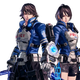 The twins. One is the player. The other a narrative device.